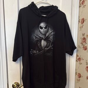 🖤 Disney Jack Skellington Hoodie Pullover Top Sz XXL